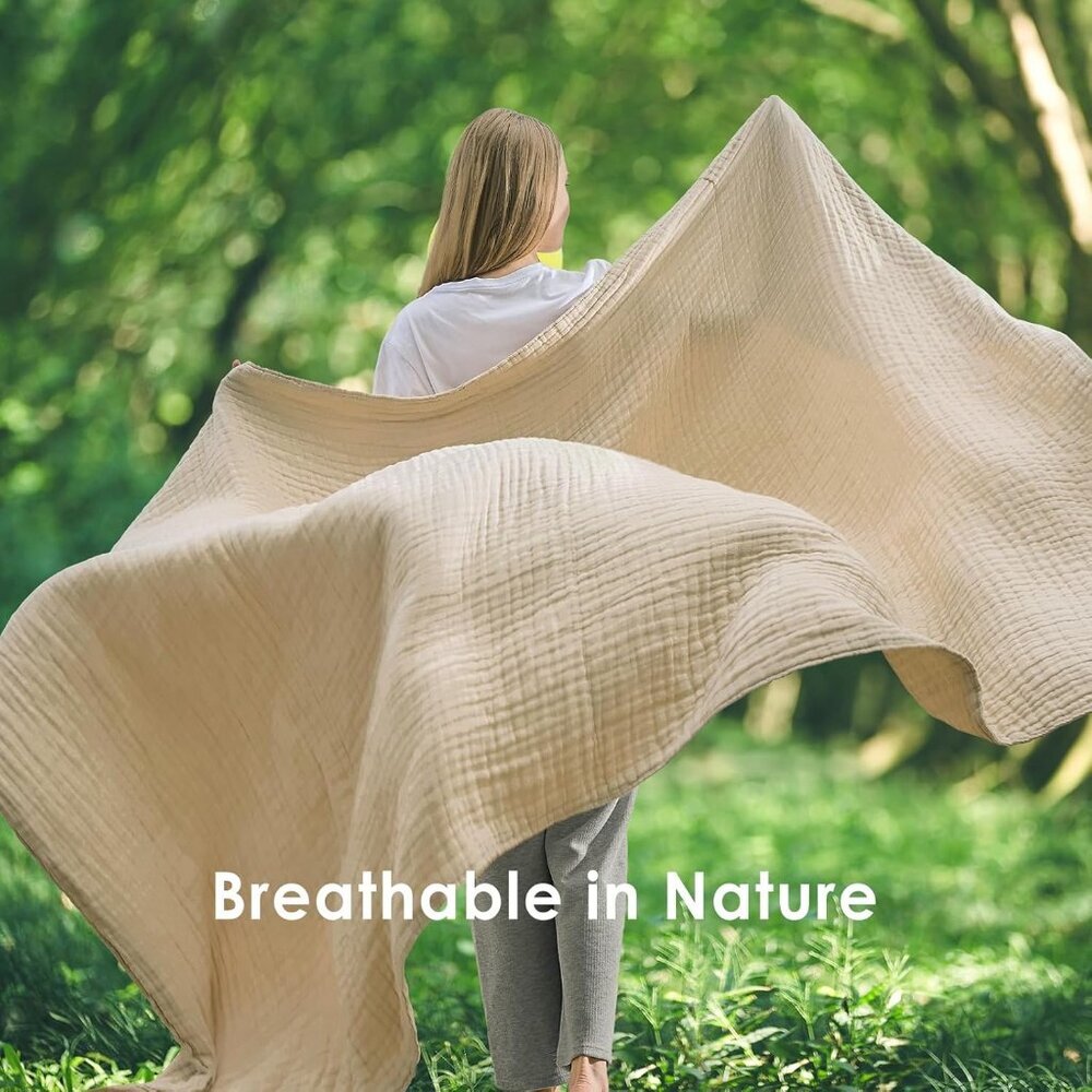 Cotton Throw Blanket, Gifts for Women - Picture 5 of 10